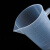 鸣固  实验室用品 pp塑料刻度量杯 带盖透明量杯带把手计量  塑料刻度量杯蓝线5000ml带盖