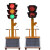 定制移动太阳能红绿灯警示灯十字路口道路施工指示灯箭头通信 30012C90型升降款 300四