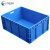 分齐 塑料大号可带盖周转箱长方形塑料箱子物流箱过滤工具储物箱塑胶养龟箱 600*400*280mm蓝
