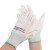 Rockwell PU胶涂层涂掌针织无尘精细电子作业装卸打包手套劳保手套透气工作手套 白色PU1001 M