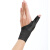 日本大拇指护具腱鞘手保护套护腕手套男扭伤手腕手指键销炎护套贴 加强版黑色左 M