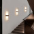 新中式壁灯胡桃木LED简约卧室床头过道走廊楼梯客厅背景墙禅意 8109中号35CM 三色光