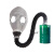 山头林村防毒面具长管呼吸器化工全面罩橡胶滤毒罐导气管 唐人0.5米导气管