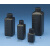 日本NIKKO塑料方瓶HDPE黑色大口小口刻度防漏100/250/500/1000ml 100ml广口黑方瓶