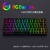 黑吉蛇DK84套件机械键盘RGB光无线2.4G有线蓝牙三模热插拔轴游戏电竞家用办公商务便携外设LOL 白色（RGB）套件+TTC月白轴