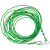 安达通 包塑钢丝绳 物业机构用拉紧绳 4mm粗（8米一套）绿色 