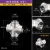 304不锈钢内丝四通12346分1.21.53寸十字外丝四通水管接头 6分--外丝四通