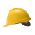 梅思安/MSA ABS豪华型一指键帽衬+超爱戴帽衬组合V型有孔安全帽施工建筑工地防撞头盔黄色 1顶