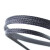 加密避震网尼龙PET编织网HIFI保护发烧线材蛇皮网加棉屏蔽网套DIY 6mm白黑色PET丝-1米
