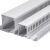 飓开 PVC线槽 明装灰色塑料线槽 阻燃pvc行线槽 H50*W25-100米/件 一件价