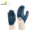 代尔塔201150重型丁腈34涂层手套针织透气工业耐磨耐油防热接触工作劳保手套 蓝色 10