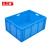 久工保 PP塑料箱防尘翻盖物流箱带盖物流周转箱 JGB-ZZX035 （个） 800-340物流箱800*600*340mm蓝色