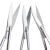 HKNA 实验用剪刀 不锈钢实验室手术剪刀 弯刀 单位：个  眼科直尖10cm 