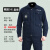 江波（JIANGBO）工作服男装宽松套装 电焊工装男士劳保服耐磨 藏蓝套装 180可穿140--160斤 