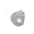 XMSJkn95防护口罩带呼吸阀活性炭防尘口罩防工业粉尘透气立体口罩 5层白色N9510只装单只价