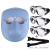 电焊面罩焊工面罩眼镜防护头戴式氩弧焊烧焊护脸防烤面具焊帽 透气面罩+3个白色眼镜+松紧带
