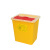 米奇特工 圆型利器盒卫生所锐器盒小型废物桶医院诊所科室 黄色圆形利器盒5L（10个）
