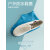加厚耐磨方便携带防水防滑乳胶鞋套非一次性乳胶防水防雨防雪防沙 蓝色短筒(M码)