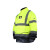 代尔塔 404012反光衣 防寒保暖防风雨警示荧光服工作服上衣XXL码