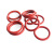 硕达建联 O型圈 红色密封耐高温管道仪表机硅胶圈 单位 件 11*1.9mm(100个） 