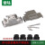 誉陆 DB44焊接头  3排44针插头 公头母头 D-SUB44金属外壳 焊接式 单45度金属壳不带头