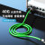创优捷 超六类成品网线 CAT6A-G1S 1米 绿色 双屏蔽 金属接头 万兆网络连接线