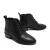 BELLE/百丽冬季专柜牛皮革系带尖头女皮短靴马丁靴T1A2DDD8 黑色 38