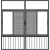 罗兰西尼系统门窗推拉窗客厅卧室阳台窗断桥铝落地窗户封阳台定制夜澜 断桥推拉窗/3轨带纱（元/㎡）