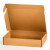 飞机盒快递盒长方形白色扁平包装纸盒服装手幅发货纸箱定制 牛皮 320*250*50