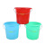 兰诗（LAUTEE）DA2161 多规格塑料水桶手提桶加厚水桶 口径36.5*高32cm约22升  5个装绿色