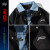NASA LIKE官方男装假两件外套男春秋季时尚休闲外套个性舒适青少年翻领夹克 白色 M（建议94-110斤)