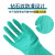 兰浪 丁腈橡胶植绒防化手套劳保工业实验室清洁耐酸碱耐油防滑 SR100（防静电款） M码（1双）