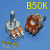 双联B10K/B50K/B100K音响功放机主音量电位器双联6脚半D轴20mm  1 双联6脚 D轴长20mm B50K