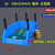 货架斜口分类零件盒组合式物料盒元件盒塑料盒螺丝盒工具箱收纳盒 Q4号蓝400250160
