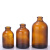 茶色棕色盐水瓶西林点滴瓶实验宠物试剂分装玻璃瓶 100ml+T型塞20只