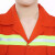 夏季短袖长袖环卫工装道路清洁高速养护反光条工作服套装薄劳保服 橘色薄半袖套装 XXXL
