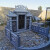XMSJ墓碑定制农村土葬大理石花岗岩墓地雕刻字双人中式经济型家 宽1.6米*高1.6米