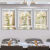 焱思泰三联立体高清贴3d效果盆栽贴画过道楼梯装饰画宾馆餐厅墙面植物花 JX-3D白框-3 迷你号-宽30㎝X高45㎝