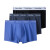 Calvin KleinCK 男士棉质平角内裤 3条装 U2664G 送男友礼物 4KU黑蓝蓝 L
