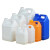 兰诗（LAUTEE）DA2202 加厚塑料桶酒桶带盖方桶香精包装桶多规格塑料壶 2L（半透明色）2个装