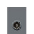 贵派（goldp）有线TV线灰色118型插座功能件 贵雅A7S-118灰色系列墙壁暗装插座功能件