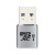 USB3.0迷你高速MicroSD铝合金TF读卡器手机平板OTG内存卡支持512G 黑色+苹果OTG转接头 USB3.0