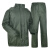 分体绿雨衣橄榄绿抢险救援户外保安徒步雨衣 加有网新式绿雨衣 XL