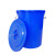 兰诗（LAUTEE）DA2151 大号塑料桶工业储存胶桶带盖圆形储水桶 蓝色200升【无盖】