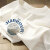 棉致森马集团旗下短袖t恤女装2024年新款夏季美式复古港味简约设计感 108(圆形船坞) S 95斤内
