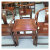 精益盛强 木质茶桌椅家用茶台茶座定制 1茶几2月牙椅含坐垫