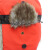 田祺（TIANQI）晴舫系列 秋冬户外加厚可调节头围护耳雷锋帽 B15005 橙色（棕毛)  可调节