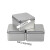 铁盒长方形马口铁盒长方形连体滑盖带锁收纳盒随身小铁盒圆形铝定 88x60x18mm