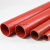 澳颜莱夹布夹线硅胶管耐高温压红色硅胶软米管多层夹布加厚大口径橡胶管 直管[内径16mm]长度一米