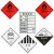 创力恒易燃液体3类铝板菱形标志牌危险品车油罐车标识安全告示牌反光贴 25*25易燃液体3(贴纸)